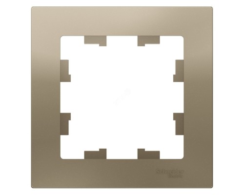 [SE Розетки и выключатели AtlasDesign] Systeme electric ATN000501 ATLASDESIGN 1-постовая РАМКА, ШАМПАНЬ