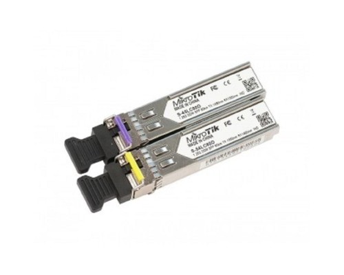 [Сетевое оборудование] MikroTik S-4554LC80D Пара модулей S-45LC80D (1.25G SM 80km TX 1490nm/ RX 1550nm, Single LC connector)+S-54LC80D (1.25G SM 80km TX 1550nm / RX 1490nm,Single LC connector)