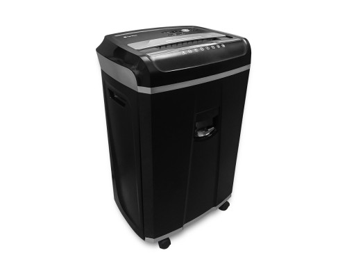 [Гелеос уничтожители] ГЕЛЕОС Уничтожитель документов УМ35-4 DIN P-4 {(4 ур-нь секр.), фрагмент 3,9х30мм, 23-26 лист (70г/м2), CD/пл.карты/скрепки/скобы, 35 л.}