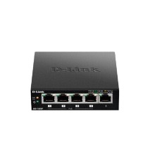 D-Link DES-1005P/B1A Неуправляемый коммутатор с 5 портами 10/100Base-TX, (4 порта PoE 802.3af/at, PoE-бюджет 60 Вт)