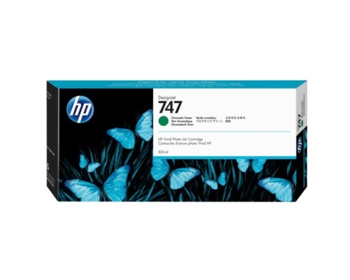 [Расходные материалы] HP  P2V84A Картридж HP 747 хроматический зеленый   {HP DesignJet Z6/Z9+ series, (300 мл)}