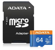 Micro SecureDigital 64Gb A-DATA AUSDX64GUICL10A1-RA1