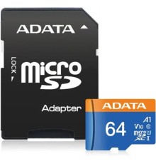 Micro SecureDigital 64Gb A-DATA AUSDX64GUICL10A1-RA1