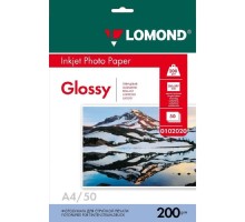 LOMOND 0102020 Глянцевая бумага 1х A4, 200г/м2 50 л. 