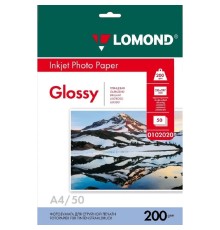 LOMOND 0102020 Глянцевая бумага 1х A4, 200г/м2 50 л. 