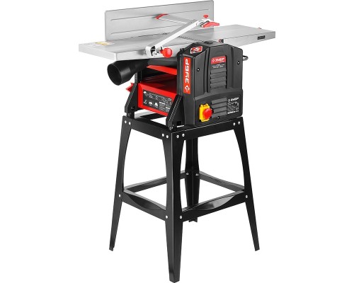 [Электроинструмент] ЗУБР Станок фуговально-рейсмусовый [СРФ-254-1600С] { ширина строгания 254мм, толщина заготовки до 120мм, 2 ножа, 9000 об/мин, станина, 1600Вт, 6м/мин }