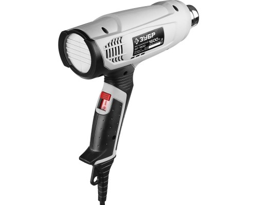 [Электроинструменты] ЗУБР [ФТ-1600] Фен технический (строительный) { насадки 3 шт, 2 режима: 350град/ 350л/мин, 550град/ 550л/мин, коробка, 1600Вт }