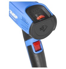 ЗУБР [ФТ-П1800] фен технический (строительный) { керам. изолятор, электр. регул. темп-ры, 2 режима: 80-550град, 350/550 л/мин, 1800Вт }