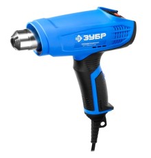 ЗУБР [ФТ-П2000 М2Д] технический (строительный) { керам изол-р, ЖК-диспл., память темп-ры, 2 режима: 80-600град, 220/550 л/мин, 2000Вт }