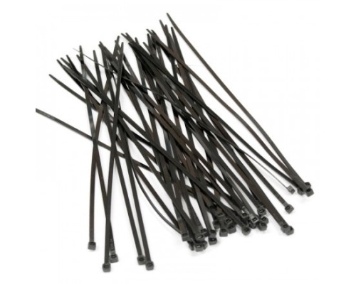 [Монтажное оборудование] Hyperline GT-250IBC Стяжка нейлоновая неоткрывающаяся, безгалогенная (halogen free), 250x3.6мм, полиамид 6.6, -40°C - +85°C, черная, (100 шт)  