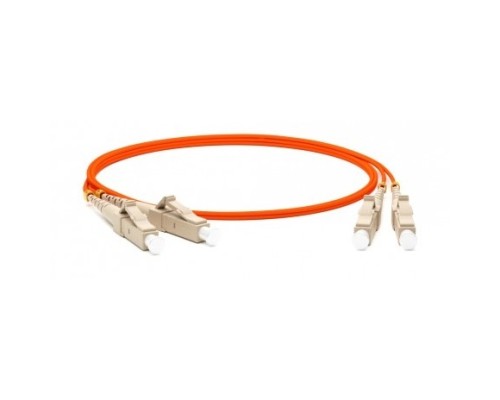 [Патч-корд] Hyperline FC-D2-50-LC/PR-LC/PR-H-10M-LSZH-OR Патч-корд волоконно-оптический (шнур) MM 50/125, LC-LC, 2.0 мм, duplex, LSZH, 10 м  