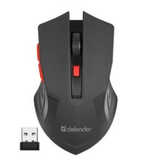 Defender Accura MM-275 RED USB [52276] {Беспроводная оптическая мышь, 6 кнопок, 800-1600 dpi }
