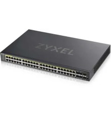 ZYXEL GS192048HPV2-EU0101F Гибридный Smart PoE+ коммутатор NebulaFlex GS1920-48HPv2, 44xGE PoE+, 4xCombo (SFP/RJ-45 PoE+), 2xSFP, бюджет PoE 375 Вт, автономное/облачное управление