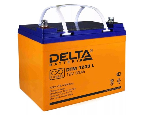 [батареи] Delta DTM 1233 L (33Ач, 12В) свинцово- кислотный аккумулятор  