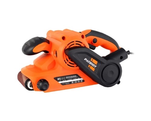 [Шлифовальная машина] PATRIOT BS 810 Машина ленточная шлифовальная [110301500] { 810 Вт, лента 76х533 мм, регулировка скорости }