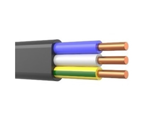 [Кабель силовой ВВГнг-LS] Rexant (01-8272-50) Кабель силовой медный ВВГ-Пнг(А)-LS 3x2,5 мм?, длина 50 метров, ГОСТ 31996-2012, ТУ 16.К71-310-2001