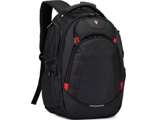 [Сумка для ноутбука] Рюкзак SUMDEX PJN-303 BK нейлон, черная, до 16