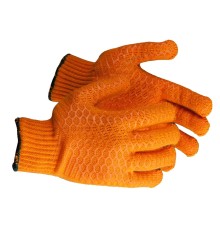 Перчатки ЗУБР трикотажные, с противоскользящим двусторонним перекрестным покрытием, L-XL [11278-XL]