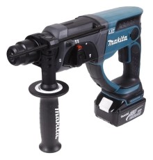 Makita DHR202RF Перфоратор аккумуляторный {SDS-plus;18В;1х3Ач;Li-Ion;3х реж;1,9 Дж;0-4000 уд/мин;сверление бет-20мм;мет-13мм;дер-26мм;кейс;вес 3,5 кг}