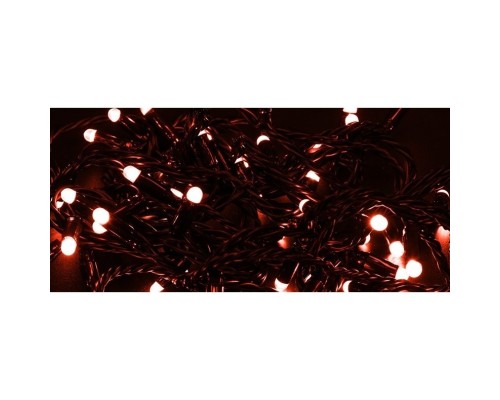 [Новогодние светоукрашения] Neon-night 305-172 Гирлянда Нить 10м, постоянное свечение, черный ПВХ, 230В, цвет: Красный