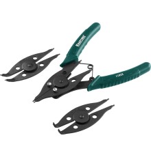 KRAFTOOL Съемник стопорных колец, внешний/внутренний, 12-в-1 [22811]