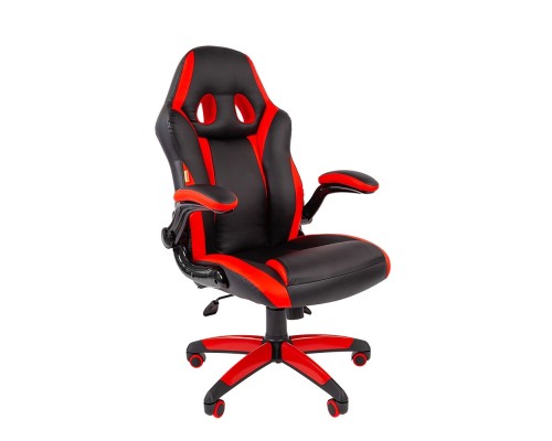 [Офисные кресла] Офисное кресло Chairman   game 15 Россия экопремиум черный/красный (7069667)