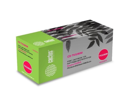 [расходные материалы] CACTUS TK-5280M Тонер-картридж (CS-TK5280M) для Kyocera P6235cdn/M6235cidn/M6635cidn, 11000 стр. пурпурный