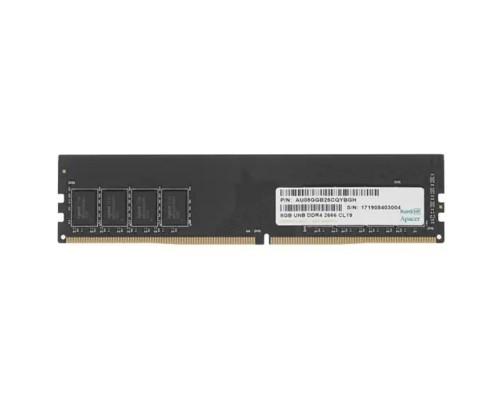 [Модуль памяти] Apacer DDR4 DIMM 8GB EL.08G2V.GNH PC4-21300, 2666MHz (AU08GGB26CQYBGH) RTL/OEM