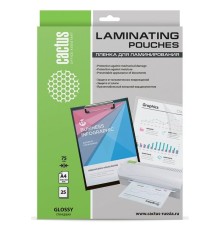 Cactus Пленка для ламинирования 75мкм A4 (25шт) глянцевая 216 x 303мм [CS-LPGA47525]