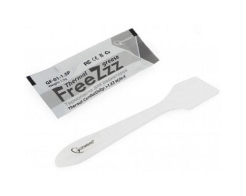 [Термопаста] Термо паста Gembird FreeZzz GF-01-1.5P для радиаторов, 1,5гр, пакет