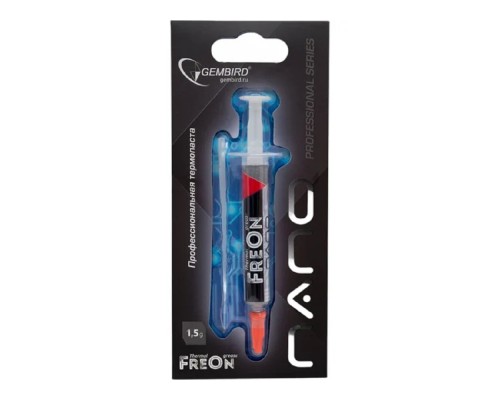 [Термопаста] Термо паста Gembird FreOn NANO GF-31-1.5 для радиаторов, 1,5гр, шприц