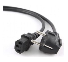 Cablexpert Кабель питания 1.8м, Schuko- C13, 3х1кв.мм, черный, с заземлением, пакет (PC-186-1-1.8M)
