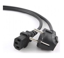 Cablexpert Кабель питания 3м, Schuko- C13, 3х1кв.мм, черный, с заземлением, пакет (PC-186-1-3M)