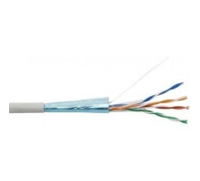 PROconnect (01-0142-3-50) Кабель витая пара омедненный, F/UTP, CCA, CAT 5e, PVC, 4PR, 24AWG, INDOOR, SOLID, серый, 50м