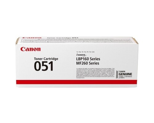 [Расходные материалы] Canon Cartridge 051  2168C002 Тонер-картридж для Canon LBP162dw, 1700 стр. чёрный (GR)