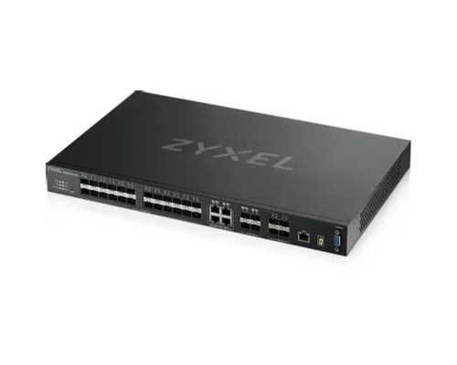 [Сетевое оборудование] ZYXEL XGS4600-32-ZZ0102F L3 коммутатор Zyxel XGS4600-32, 24xGE, 4xCombo (SFP/RJ-45), 4xSFP+ , стекируемый (до 4), 2 источника питания AC
