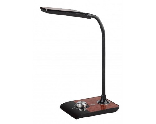 [Настольные светильники] ЭРА Б0033306 Настольный светодиодный светильник NLED-473-10W-BK черный с деревом {дизайн 