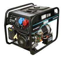 HYUNDAI [HHY 9020FE-T] Генератор бензиновый { Запуск ручной/электро, HYUNDAI IC420, 4-х такт, дв. 16 л.с., 420 см3, 230-400В/50Гц, 6,5 кВт/nom 6,0 кВт, Вес 86 кг }