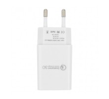 Cablexpert Адаптер питания, Qualcomm QC 3.0 , 100/220V - 1 USB порт 5/9/12V, белый (MP3A-PC-16)