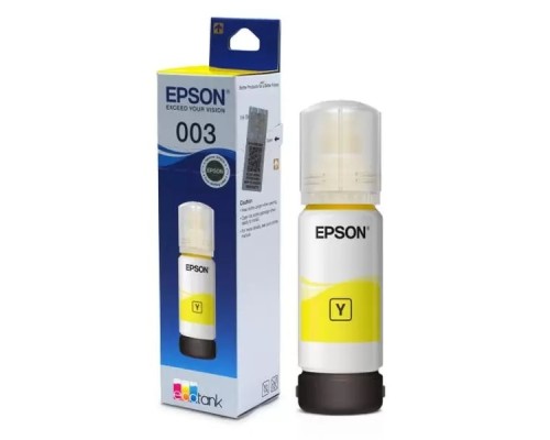 [Расходные материалы] EPSON C13T00V498 Контейнер 003 с желтыми чернилами для L3210, L3216, L3256, 65 мл.