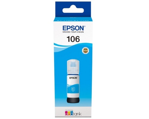 [Расходные материалы] EPSON C13T00R240  Контейнер 106 с голубыми чернилами для L7160/7180, 70 мл.