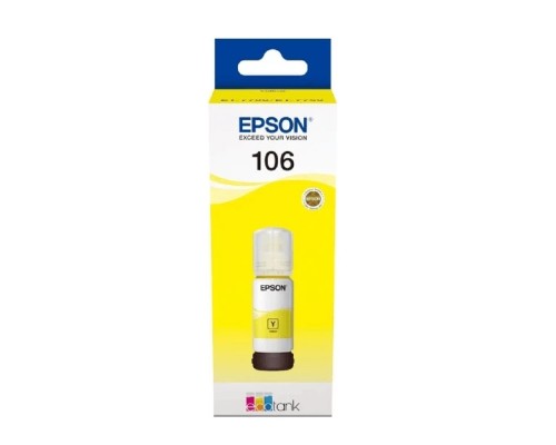 [Расходные материалы] EPSON C13T00R440  Контейнер 106 с желтыми чернилами для L7160/7180, 70 мл.