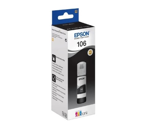 [Расходные материалы] EPSON C13T00R140  Контейнер 106 с черными фото чернилами для L7160/7180, 70 мл