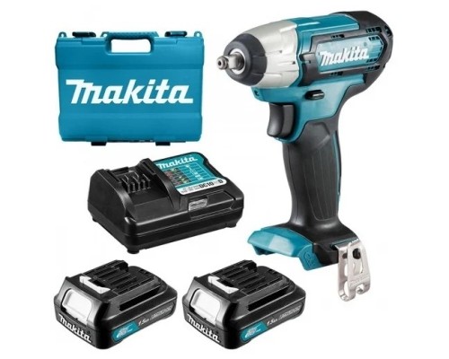 [Дрель, Шуруповерт] Makita TW140DWAE Гайковерт ак(уд),{10.8В,2х2Ач Li-ion,0-3200ум,140Нм,38