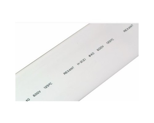 [Rexant Термоусадочные трубки] REXANT 24-0001 40.0 / 20.0 мм 1м термоусадка  белая  (уп. 10 м)