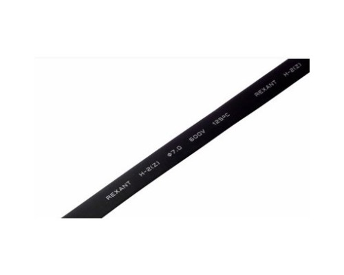 [Rexant Термоусадочные трубки] REXANT 20-7006 7.0 / 3.5 мм 1м термоусадка черная  (уп. 50 м)