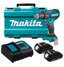 Makita DHP485SYE Дрель ак(уд) б\щет,18В,2х1.5 Ач Li-ion,БЗП-13мм, 0-500\1900об\м,50\25Нм,1.7кг, кейс
