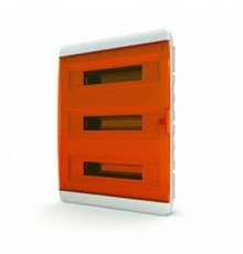 TEKFOR 01-02-083 Щит встраиваемый 54 мод. IP41, прозрачная оранжевая дверца BVO 40-54-1