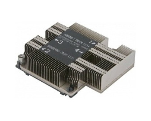 [Опция к серверу] Supermicro SNK-P0067PD Радиатор для процессора в корпус 1U и в сокет LGA3647-0, рассеивает до 140Вт тепла