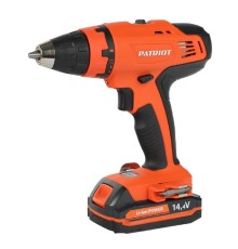 PATRIOT BR 140Li Дрель-шуруповерт аккумуляторная [180301520] { две батареи Li-Ion 14.4V, 1,5 Ah, 47 Нм, большой кейс, зарядка за 1 час, комплект бит и сверл }